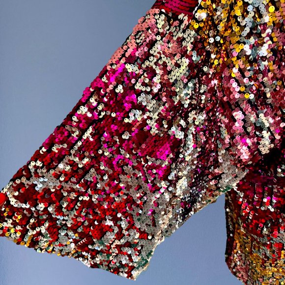 *VINTAGE* Oversized Sequin Tunic - Picture 3 of 6